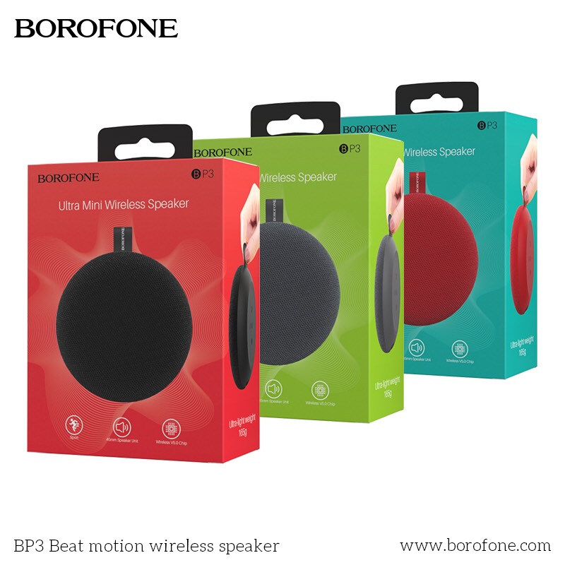 ลำโพง Portable BlueTooth Speaker Borofone BP3 Beat Motion มีสายสะพายข้าง ลำโพงบลูทูธ พกพาสะดวก