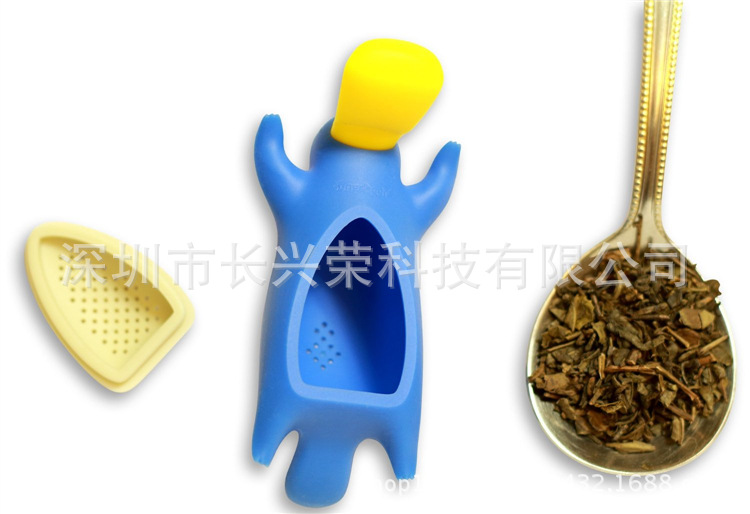 ที่กรองชา ซิลิโคน tea infuser ลายตุ่นปากเป็ด มี 3 สี