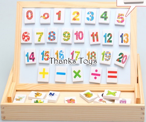 กระดานแม่เหล็กตัวเลขและตัวอักษรภาษาอังกฤษ