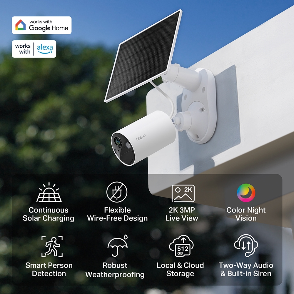 Smart IP Camera (3.0MP) TP-LINK TAPO C410+Solar Panel