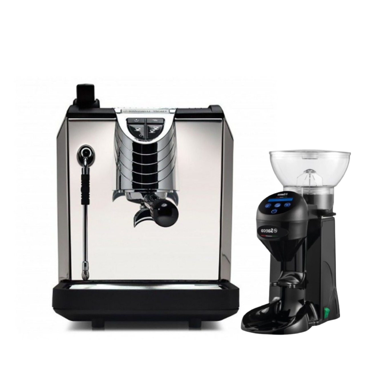 เครื่องชงกาแฟ Nuova Oscar II (Direct & Container) + เครื่องบด Saeco Tranquilo Tron Grinder