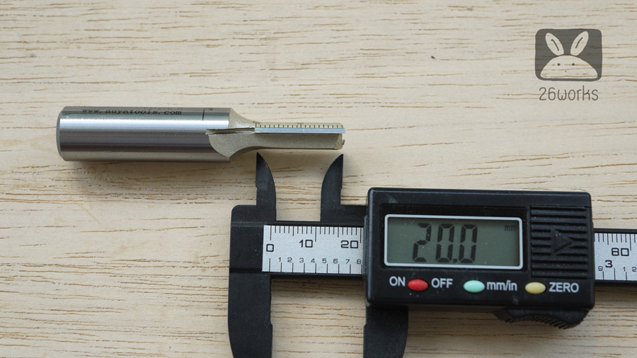 Router Bits arden ตรง 7x20 mm MDF