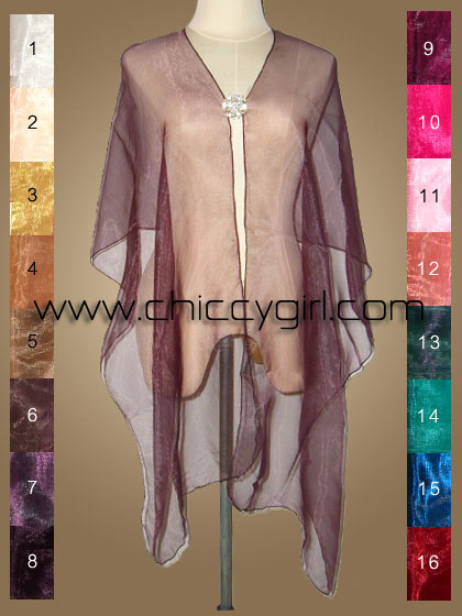 ผ้าคลุมไหล่ไหมแก้วผืนยาวใหญ่เงามันสวยหรูเพิ่มความมั่นใจ