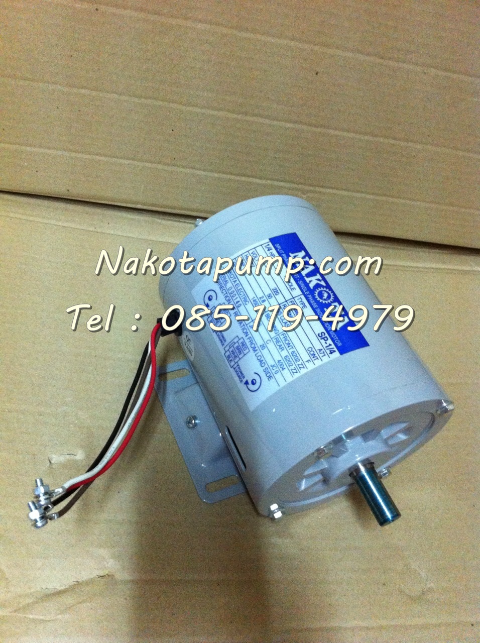 มอเตอร์ไฟฟ้า NAKOTA : 1/4 HP 2 สาย