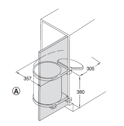 ถังขยะ BUILT-IN 502.12.729
