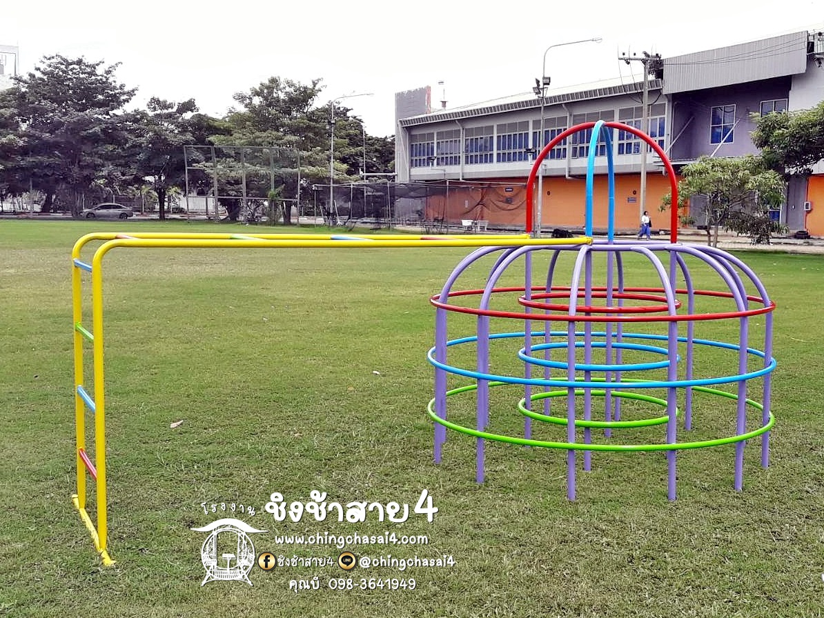 ปีนป่ายสุ่มไก่ใหญ่+บาร์โหน