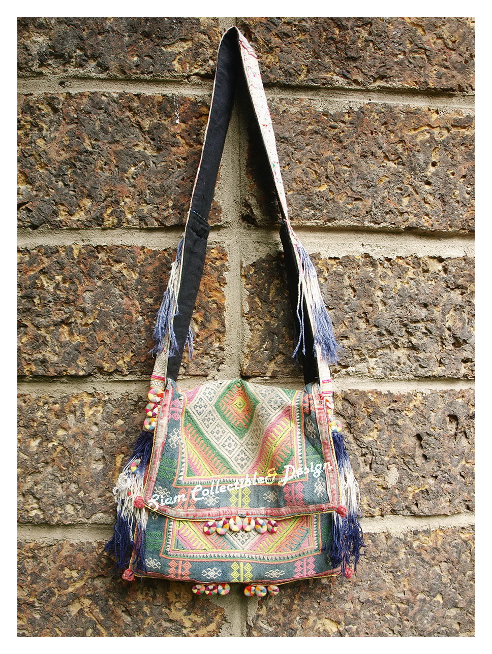 กระเป๋าผ้าชาวเขา HB 354 / Vintage Gypsy shoulder bag HB 354
