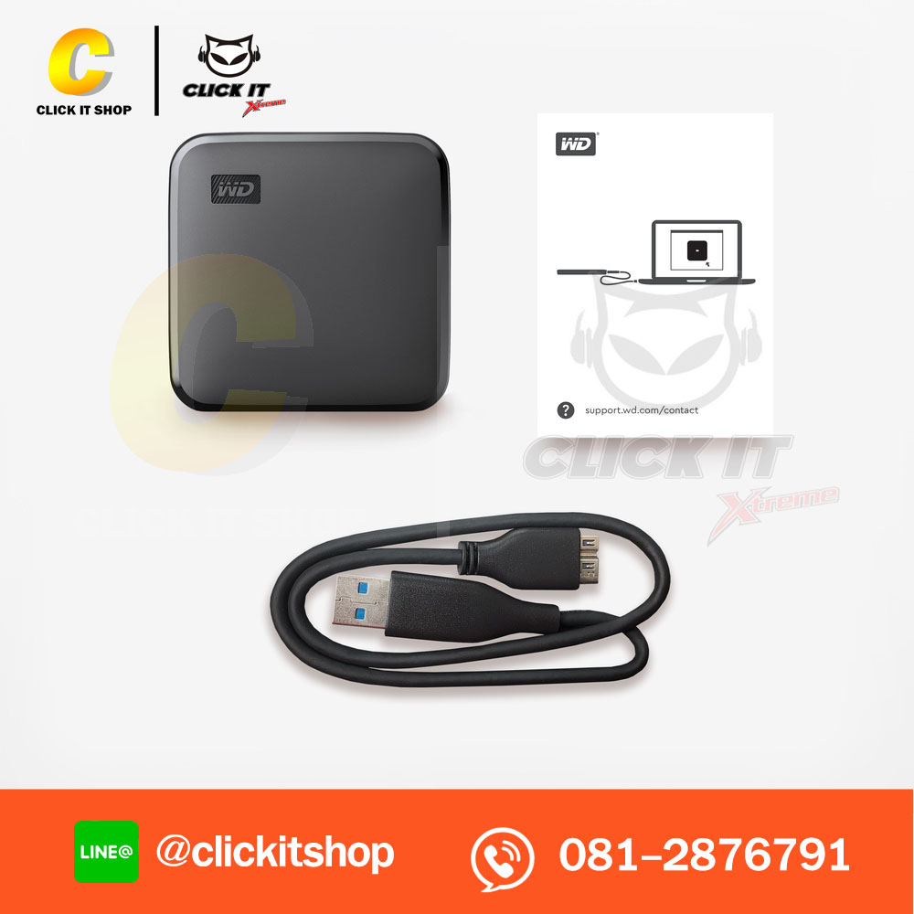 Ext. SSD WD Elements SE 480GB - Black (WDBAYN4800ABK-WESN)