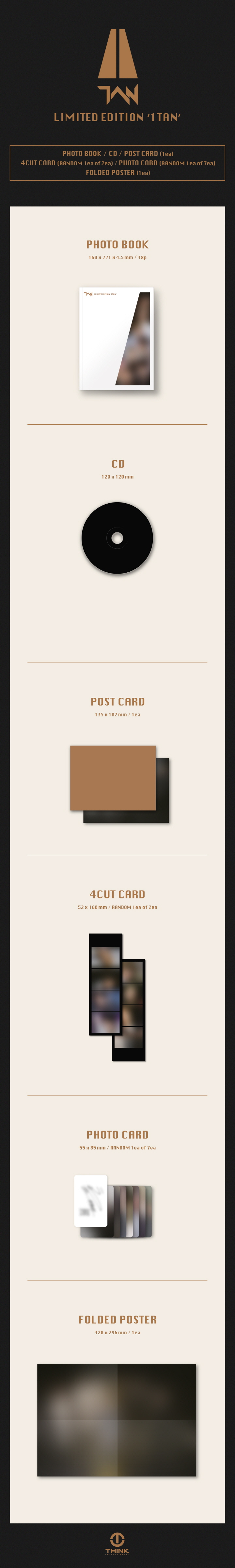 [Pre] TAN : 1st Mini Album - 1TAN (Limited Edition)