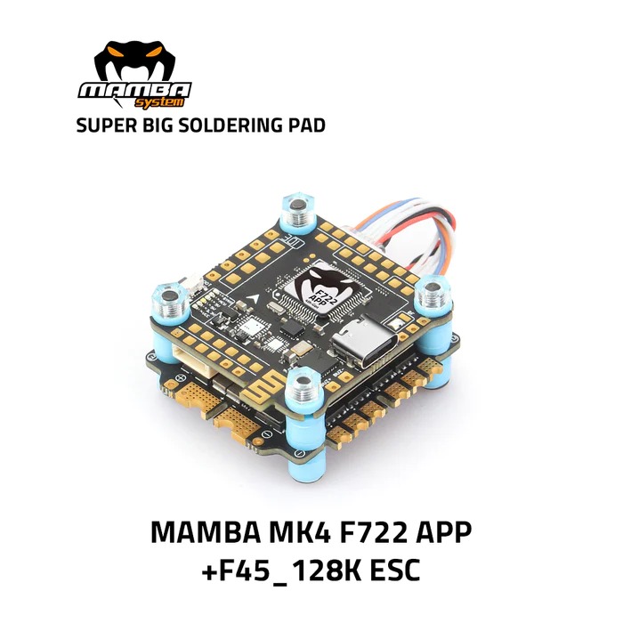 Diatone MAMBA MK4 F722 APP F45A-128K 3-6S Dshot1200 (MPU6000) (30x30)