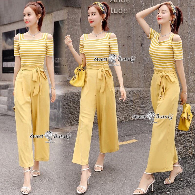 เสื้อผ้าเกาหลี พร้อมส่ง ผ้ายืด+ผ้าทอเนื้อดี