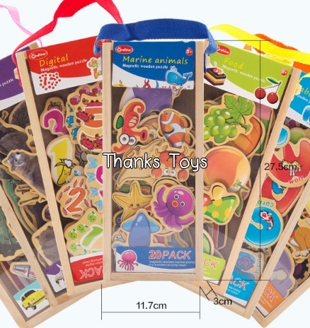 แผ่นภาพแม่เหล็กสัตว์น้ำ 20 ชิ้น (Aquatic Magnet)