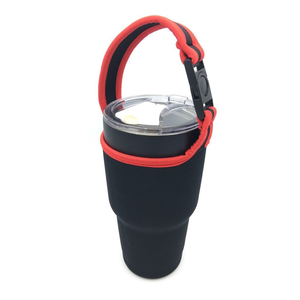 กระเป๋า yeti กระเป๋าแก้ว Ozarktrail สีดำขอบแดง