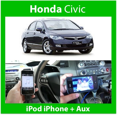 Civic iPod iPhone iPad Aux interface