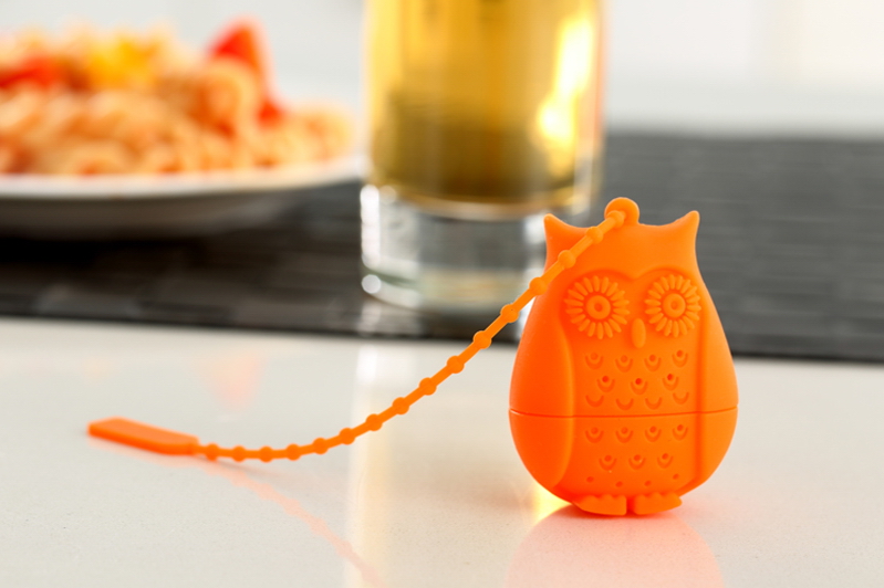 ที่กรองชา ซิลิโคน tea infuser ลายนกฮูก มี 6 สี