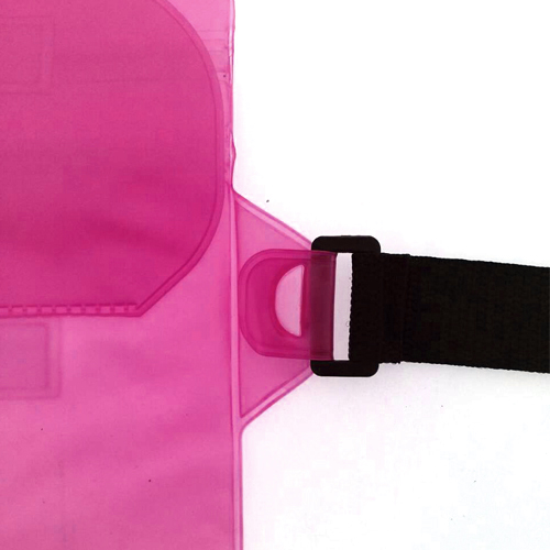 กระเป๋ากันน้ำคาดเอว สะพายได้ ใส่ของ ใส่มือถือ สีชมพู