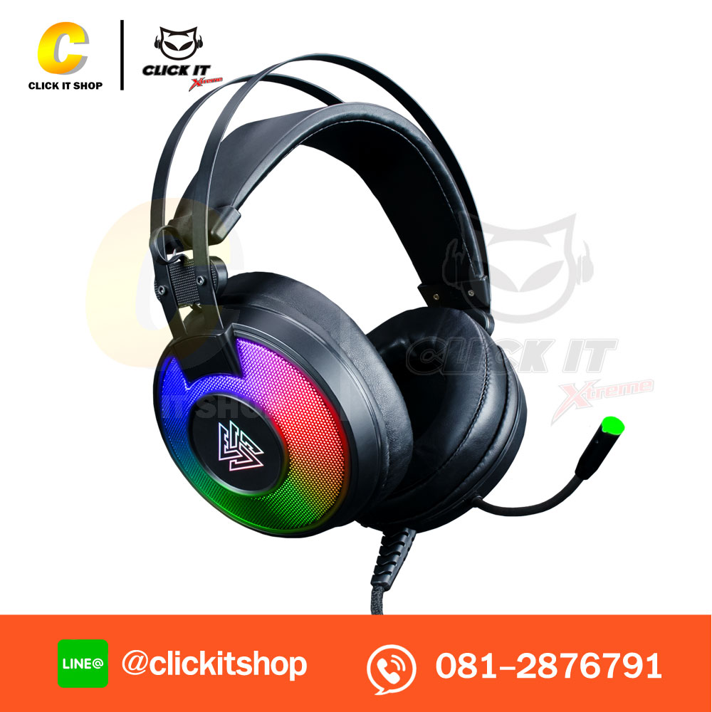 HEADSET+MIC (7.1) EGA TYPE H4 RGB - BLACK