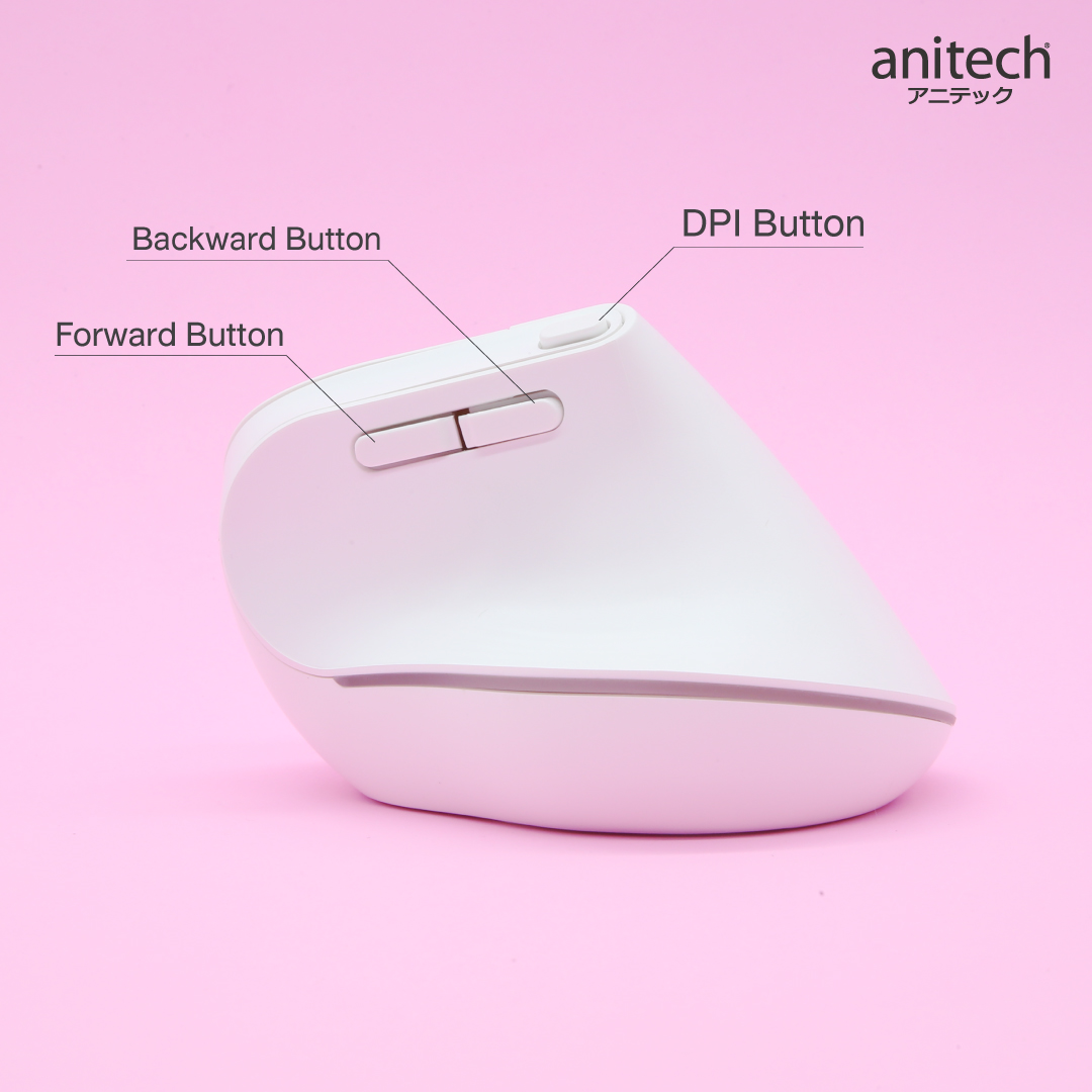 MOUSE WIRELESS & BLUETOOTH ANITECH W230 - BLACK