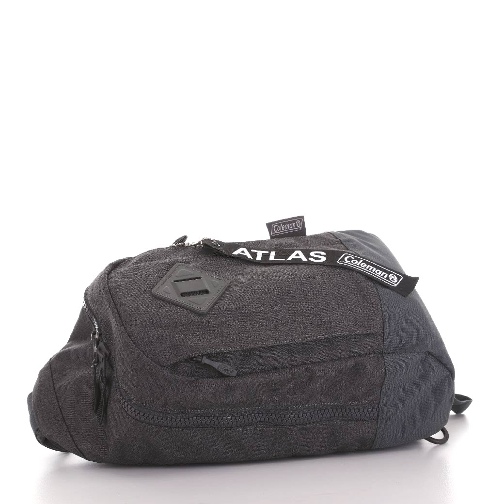 Coleman - ATLAS SLING BAG – 5 L Heater (สีเทาควันบุหรี่) コールマン ボディバッグ アトラス スリングバッグ 対応 自転車/ウォーキング