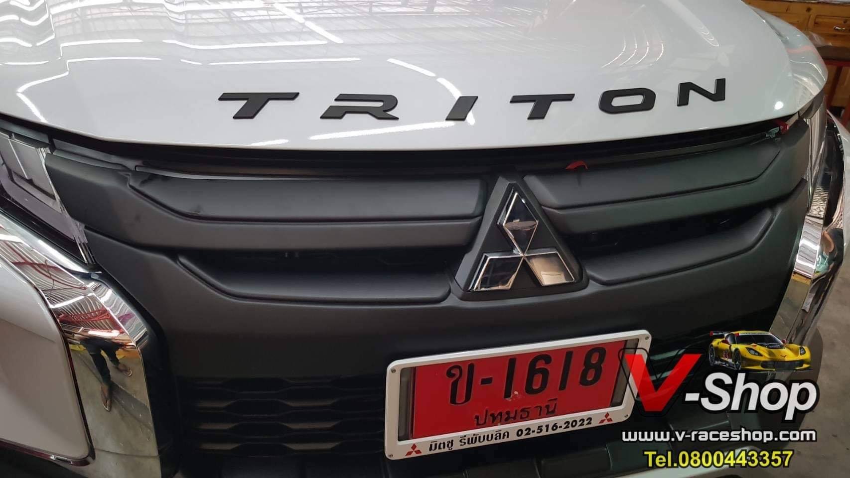 New Triton 2019 ครอบกระจังหน้าดำด้าน