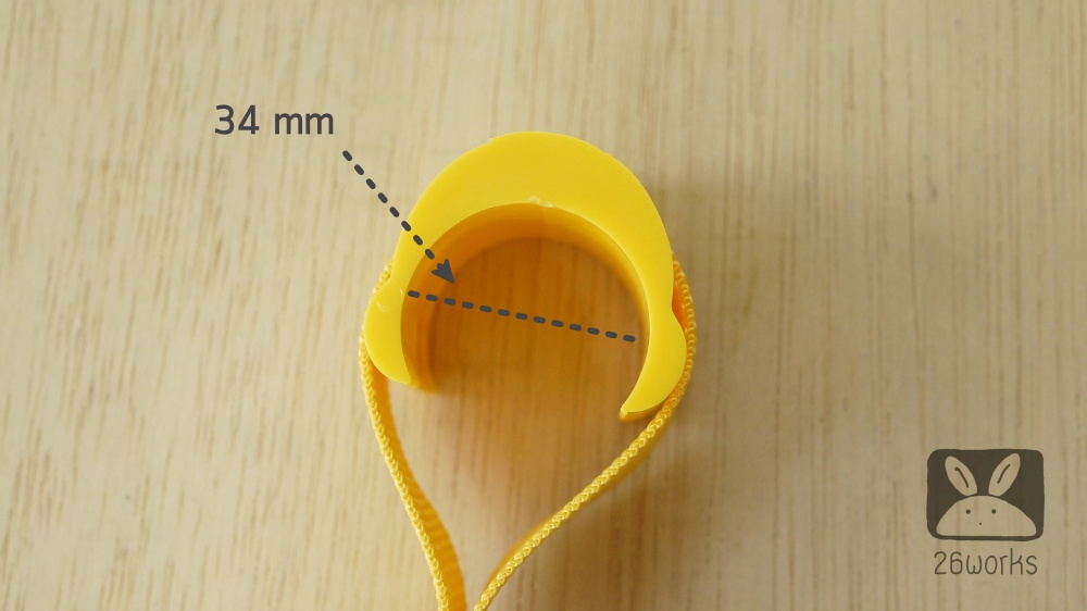 มือโหนรถเมล์ สามเหลี่ยมสีเหลือง ท่อ 34-35 mm