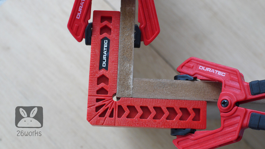 Clamping squares 4 นิ้ว + ตัวหนีบเล็ก 2 ตัว