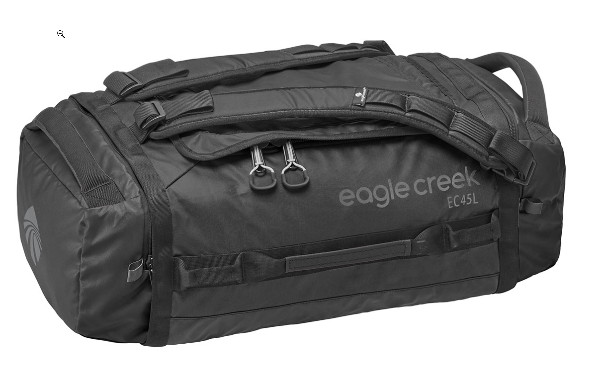 EAGLE CREEK - กระเป๋า Duffel รุ่น Hualer ไซส์ S สีดำล้วน ความจุ 45 ลิตร