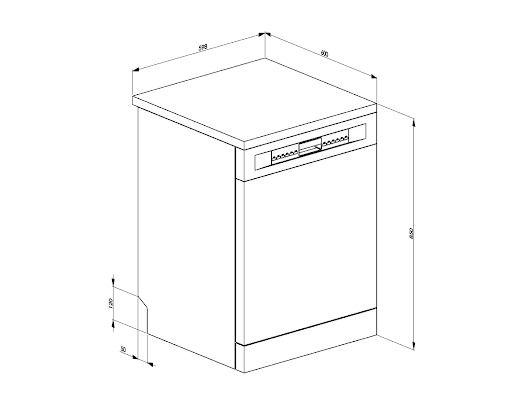 เครื่องล้างจานราคาพิเศษ SMEG รุ่น LVS222BIN