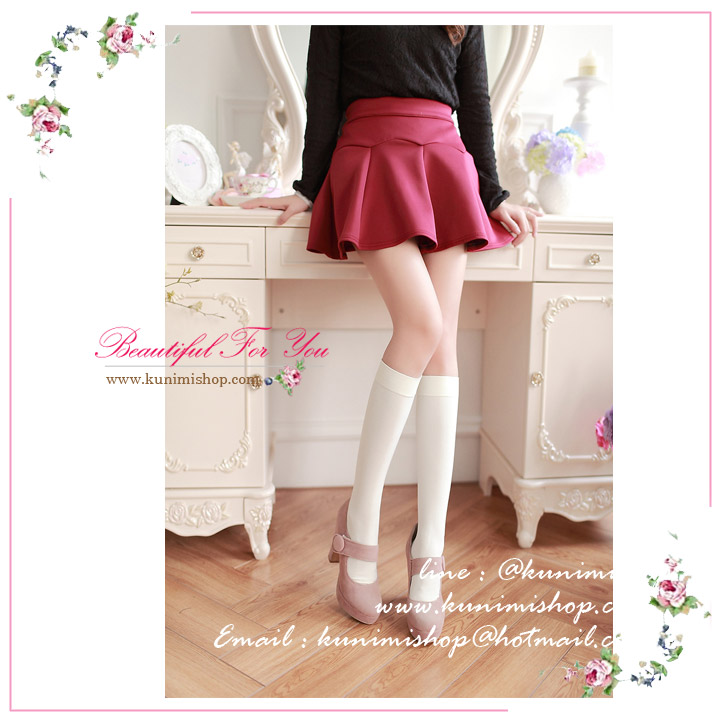  ถุงน่องแบบสั้น ยาวถึงหน้าแข้ง ขนาด : FREE SIZE ยาว 41 cm. มี 2 สี : สีดำ สีขาว