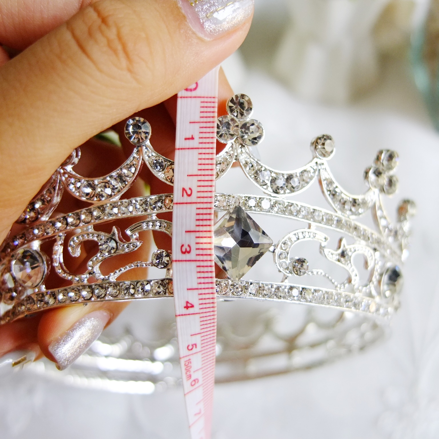 มงกุฎเล็ก มงกุฎเด็ก แบบเต็มวง ประดับเพชรรอบวง Crown