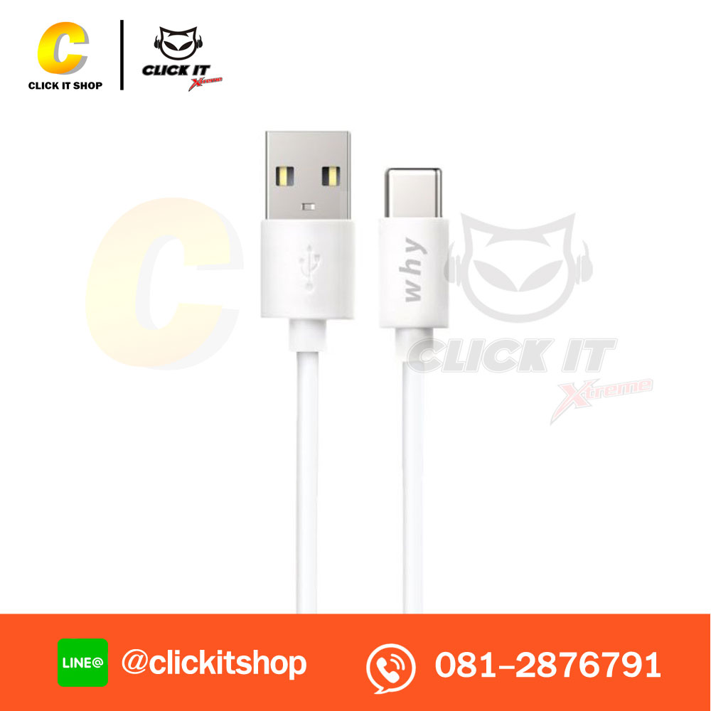 Cable WHY SPACE 2 UC-2131C Type C 1M - White