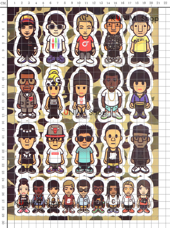 สติกเกอร์ Sticker กระดาษเคลือบกันน้ำ ลายการ์ตูน กราฟฟิก วินเทจ สวย เท่ห์ ติดกระเป๋า ของใช้ ตู้ ผนัง ตกแต่งสิ่งของ