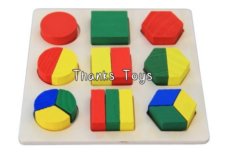 ชุดบล็อกเรขาคณิต 3 แบบ