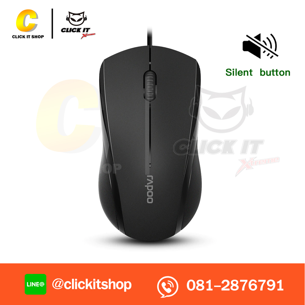 MOUSE (เมาส์) RAPOO N1200 (BLACK)