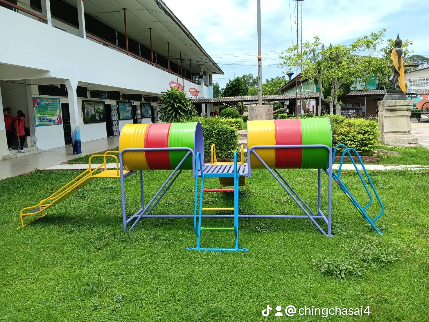 ถังลอดอุโมงค์กระดานลื่นคู่