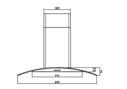 เครื่องดูดควัน FRANKE ราคาพิเศษ รุ่น FFG 906 XS