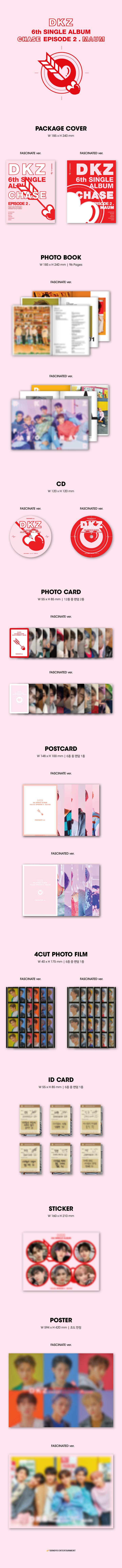 [Pre] DKZ (DONGKIZ) : 6th Single Album - CHASE EPISODE 2. MAUM (FASCINATE Ver.) +Poster