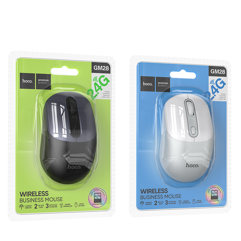Hoco GM28 Wireless Business Mouse 2.4G เม้าส์ไร้สาย ใช้งานง่าย