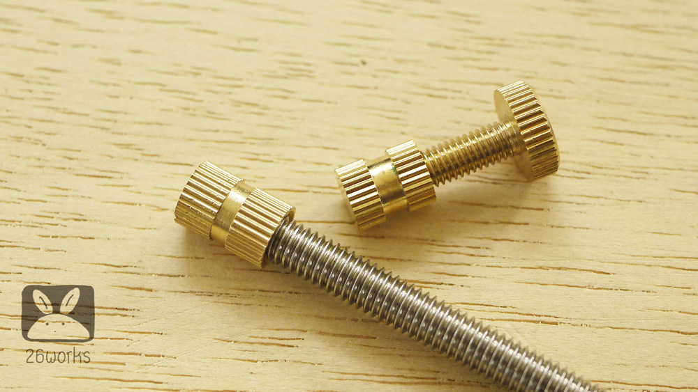 พุกตัวเมียทองเหลือง M6x12 mm แบบตัน