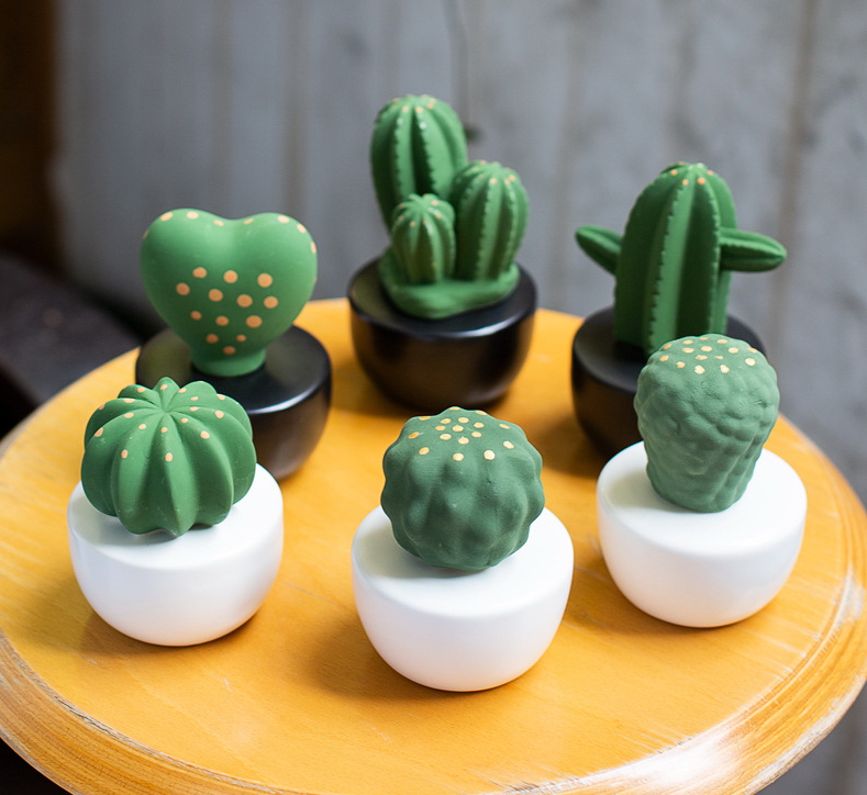 Cactus Ceramic Aroma น้ำหอมปรับอากาศ เซรามิค กระบองเพชร มี 6 แบบ