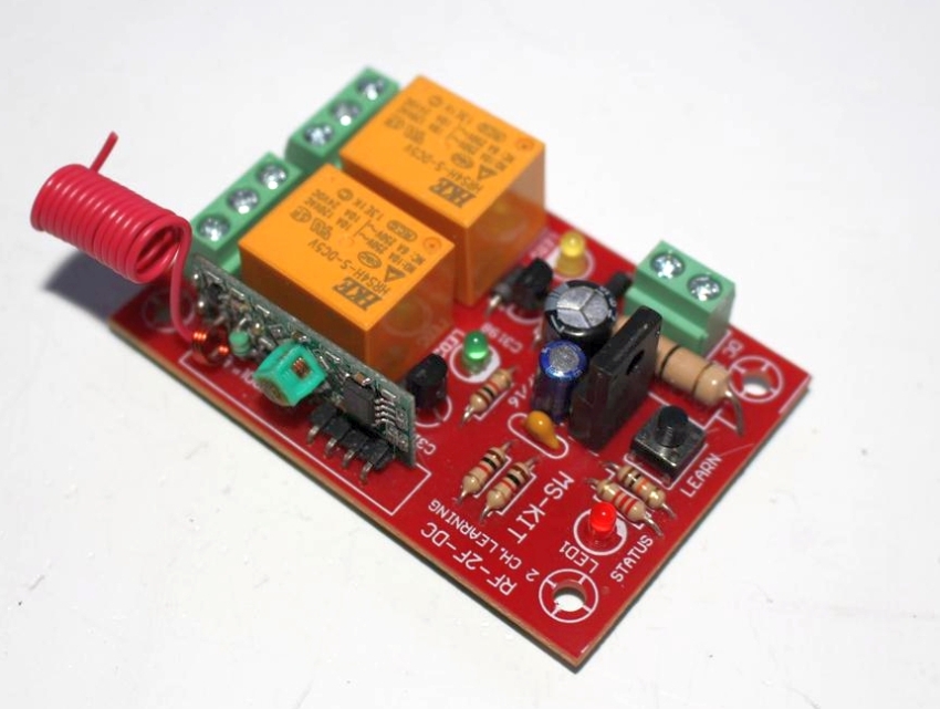 RF-2F รีโมทคอนโทรล 2 ช่อง ใช้ไฟ DC