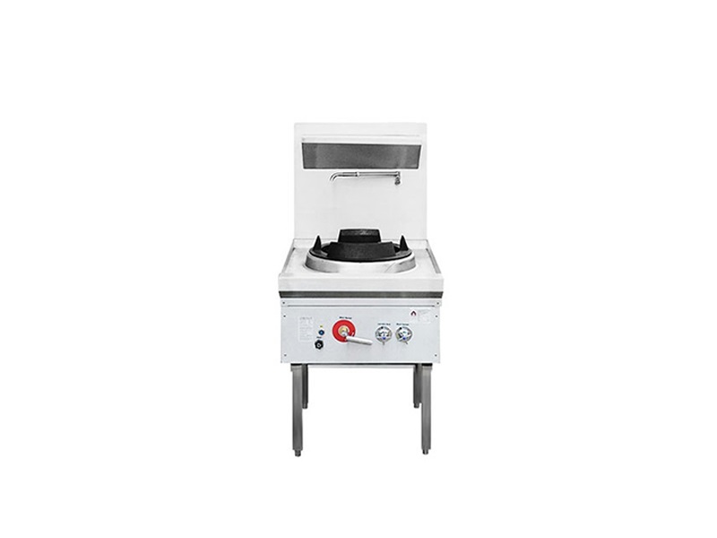 WATERLESS SINGLE BURNER WOK 17" RING DUCKBILL BURNER PRIM
