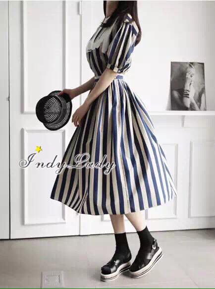 พร้อมส่ง เซทลายทางตัวเสื้อเป็นแขนตุ๊กตา