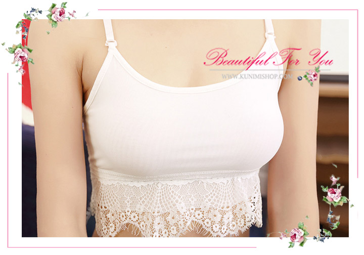   เสื้อกล้ามซับใน ครึ่งตัว มี 2 สี ขาว ดำ     ชายเสื้อประดับด้วยลูกไม้สวยหวาน     ด้านหลังแต่งลายฉลู สวยเซ็กซี่     จะใส่เดี่ยวๆ หรือ จะใส่ชุดกับเสื้อคลุมอีกตัวก็ดูดีคะ          ขนาด  :  FREE SIZE             มี  2  สี  :   ขาว  ดำ  