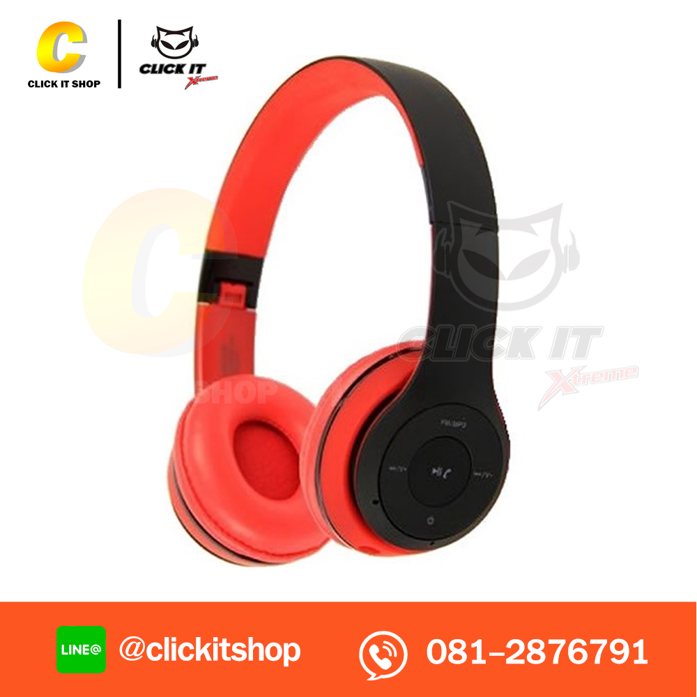HEADSET (หูฟังบลูทูธ) BLUETOOTH HAVIT HV-2575 - BLACK/RED