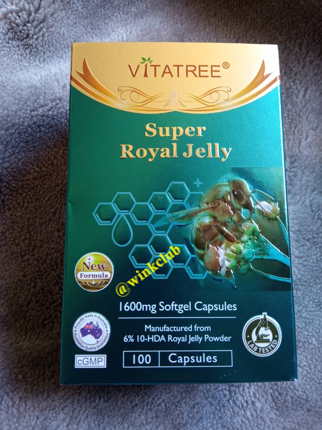 นมผึ้งVITATREE 1600 mg ขนาดทดลอง 100 Capsules