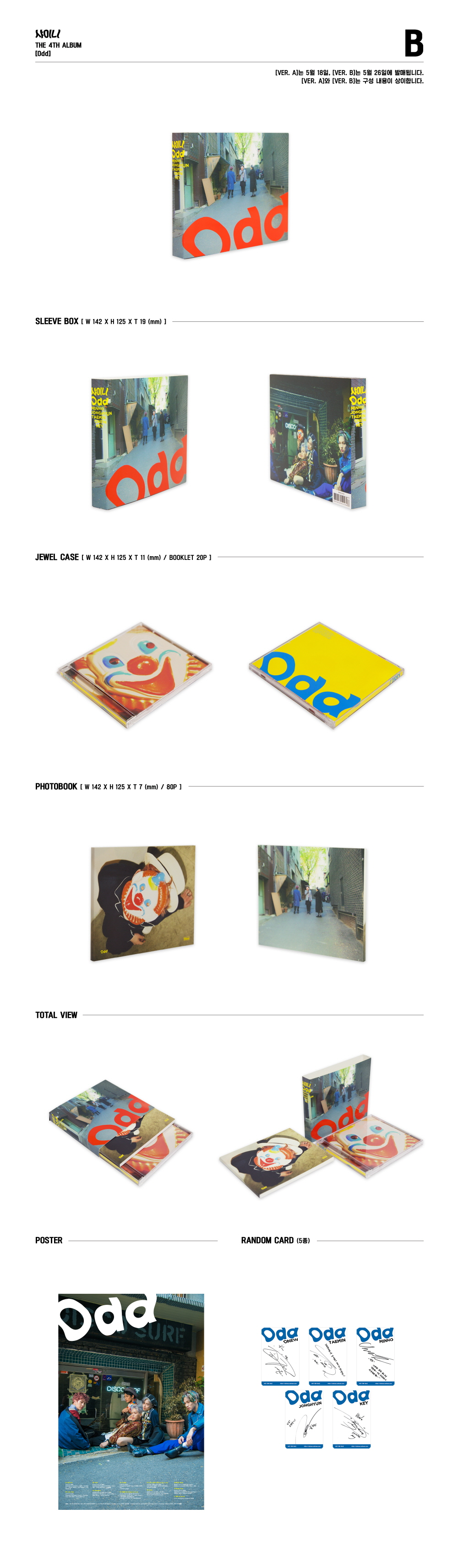 [Pre] SHINee : 4th Album - Odd (B Ver.)