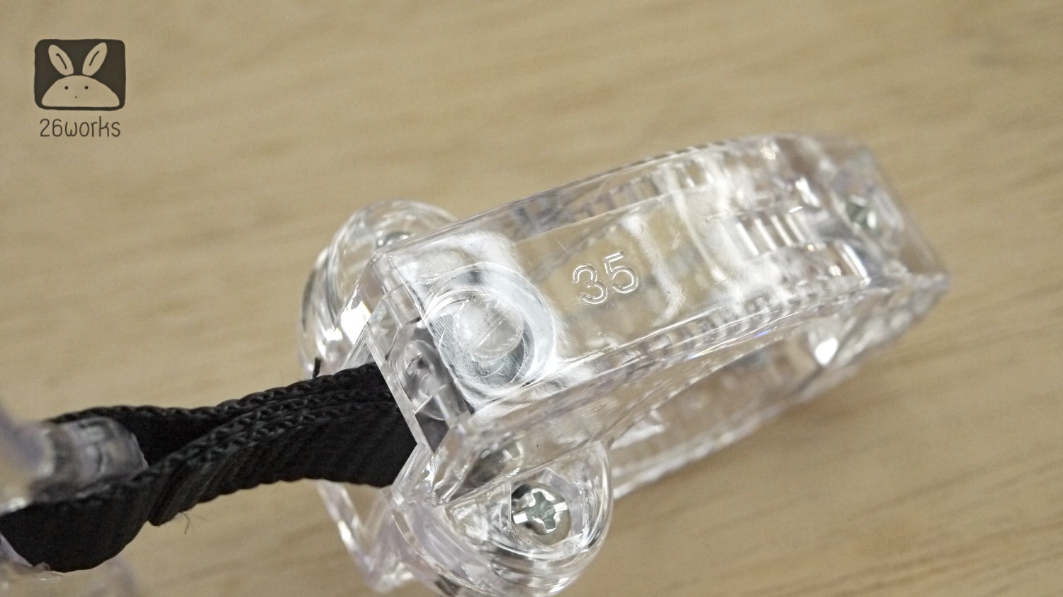 มือโหนรถเมล์ แบบใส มีช่องใส่ภาพ ประกับ 35 mm