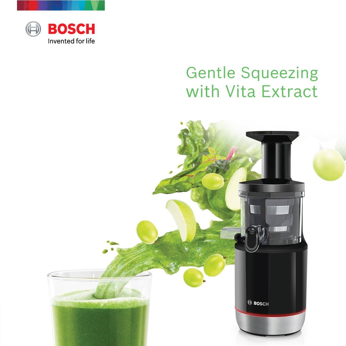 เครื่องสกัดน้ำผลไม้ความเร็วต่ำ BOSCH รุ่น MESM731M