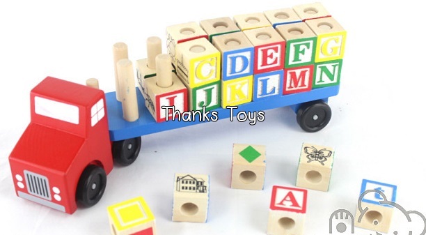 รถพวงบล็อก ABC Melissa & Doug